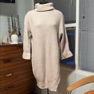 Moth Cream Turtleneck Sweater